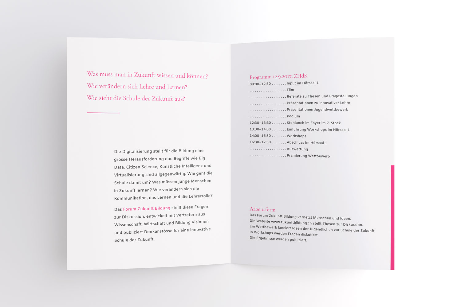 zukunft bildung wettbewerb flyer innenseite